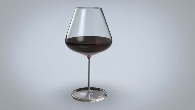 Wine glass 3D model