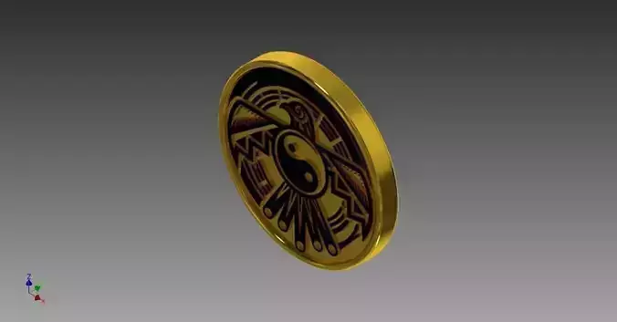 3D Model Coin Design 3D print model