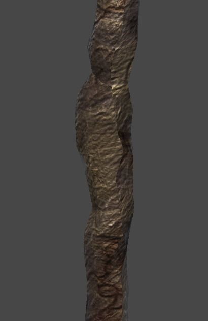 wand2 wooden stick Low-poly 3D model_7