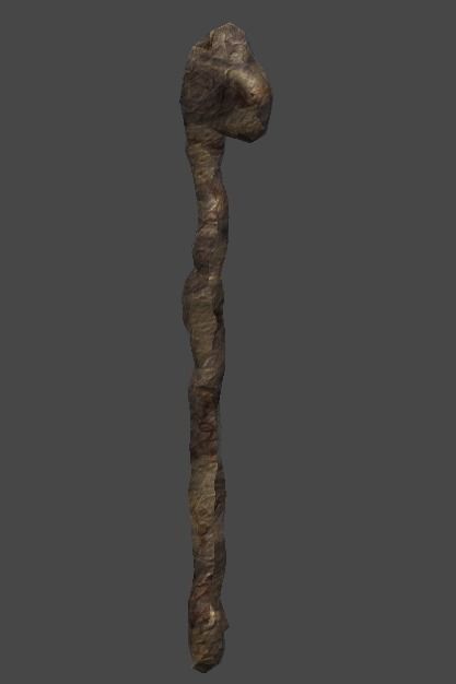 wand2 wooden stick Low-poly 3D model_3