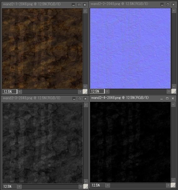 wand2 wooden stick Low-poly 3D model_9