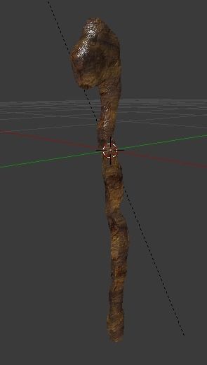 wand2 wooden stick Low-poly 3D model_11
