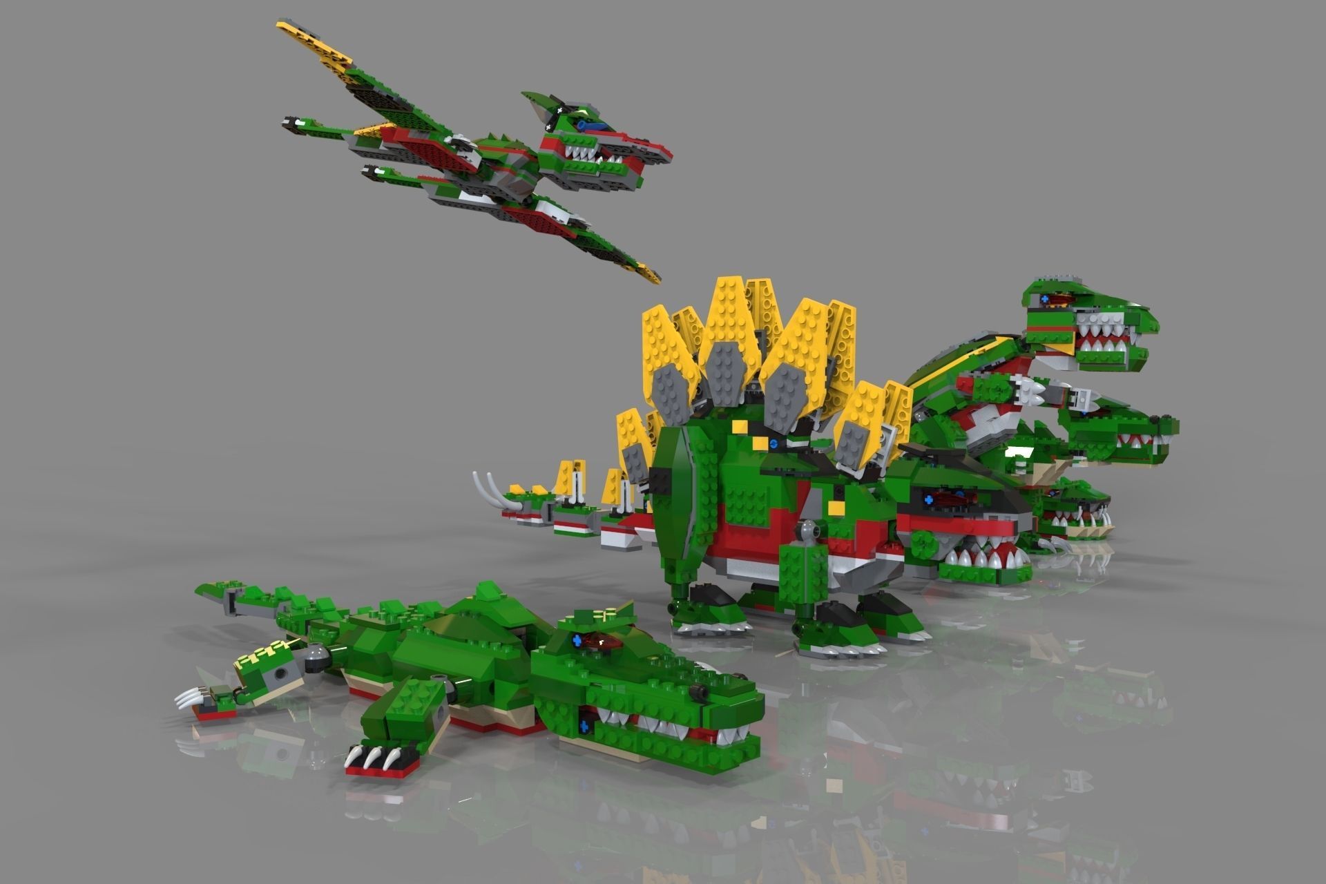 Lego Animals pack 3D model_4