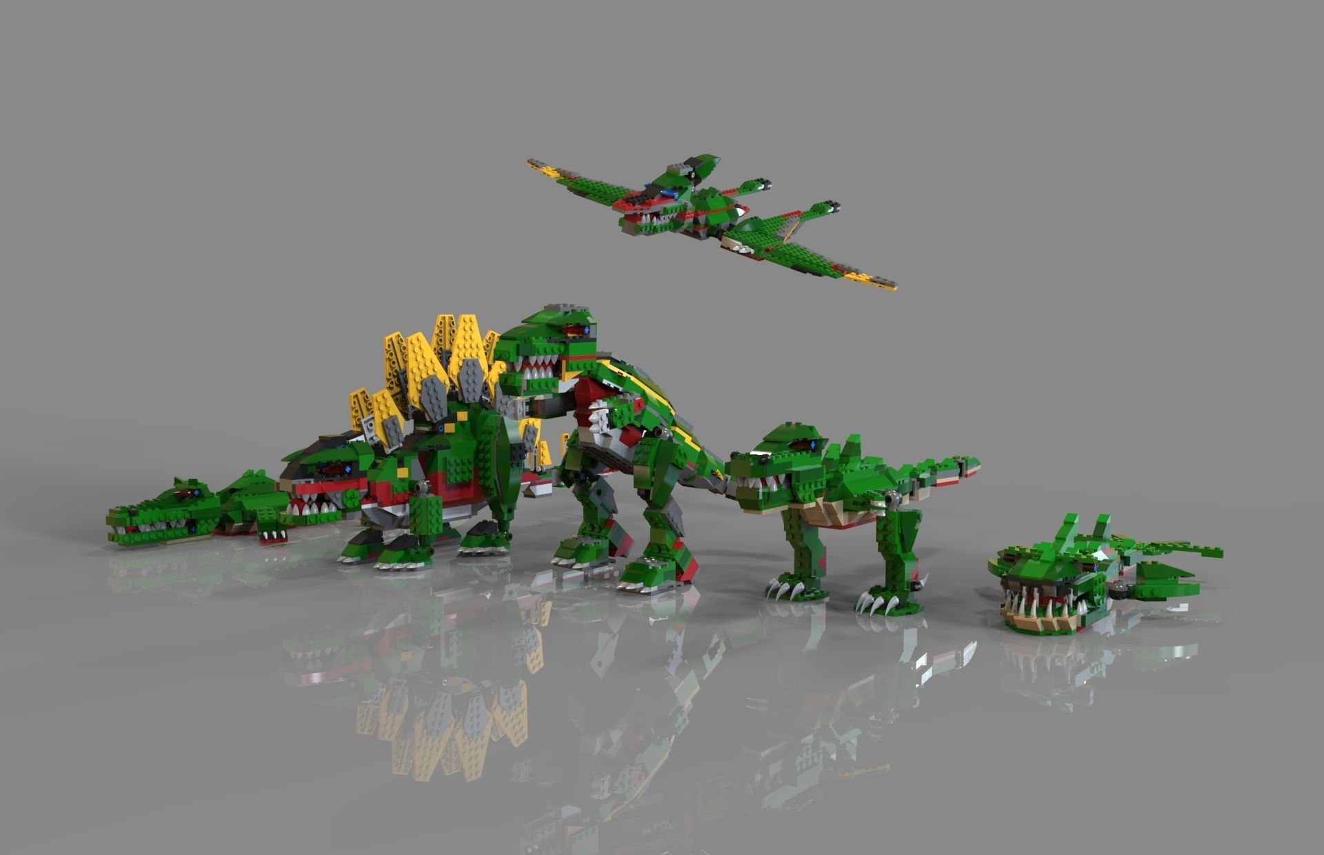 Lego Animals pack 3D model_1