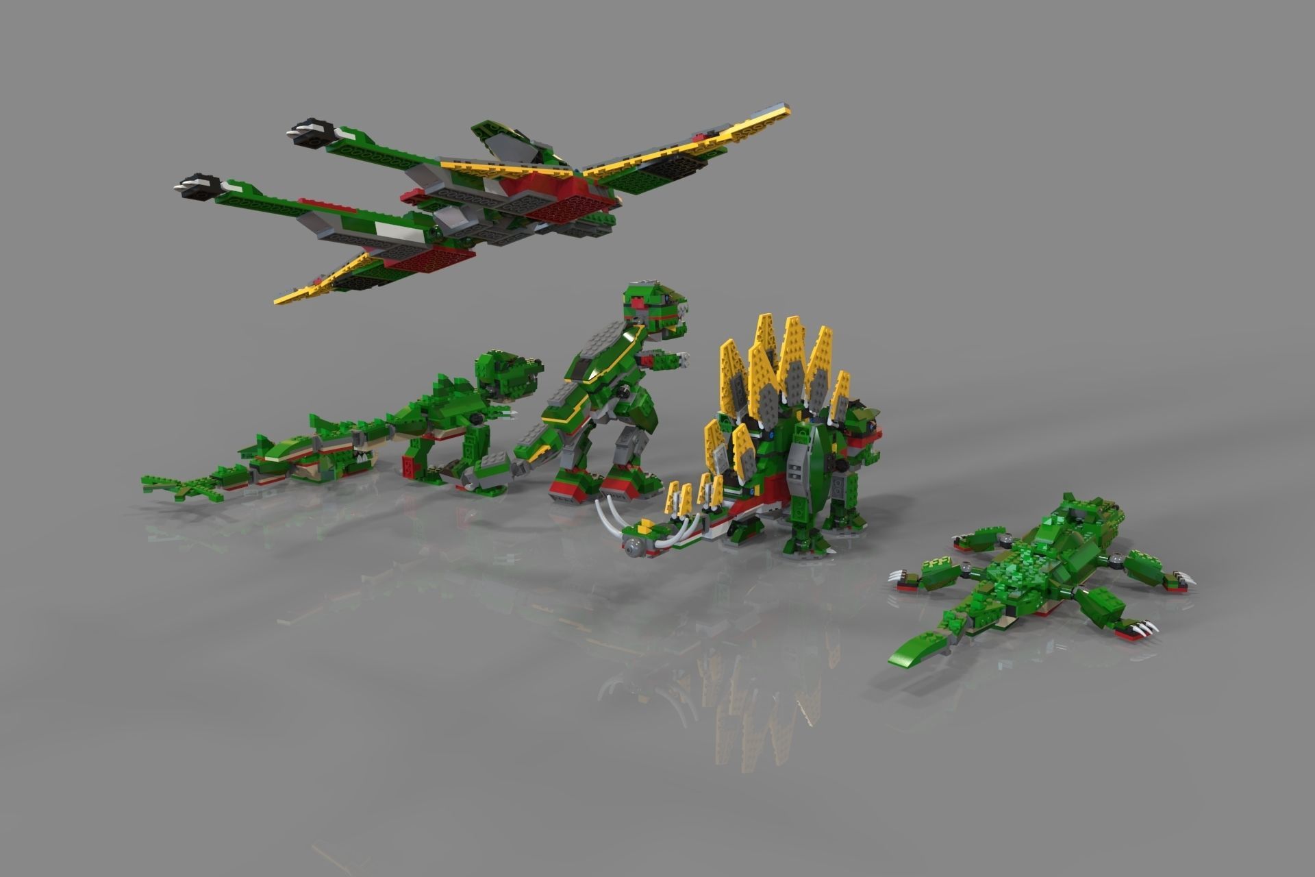 Lego Animals pack 3D model_5