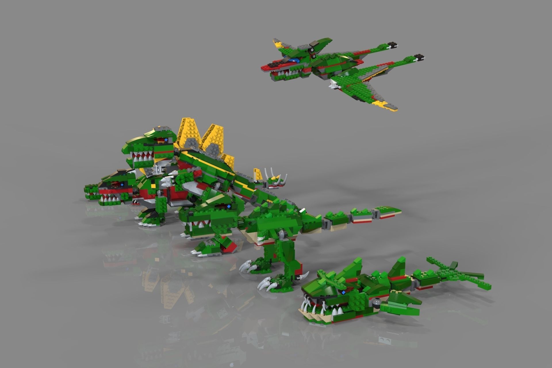 Lego Animals pack 3D model_2
