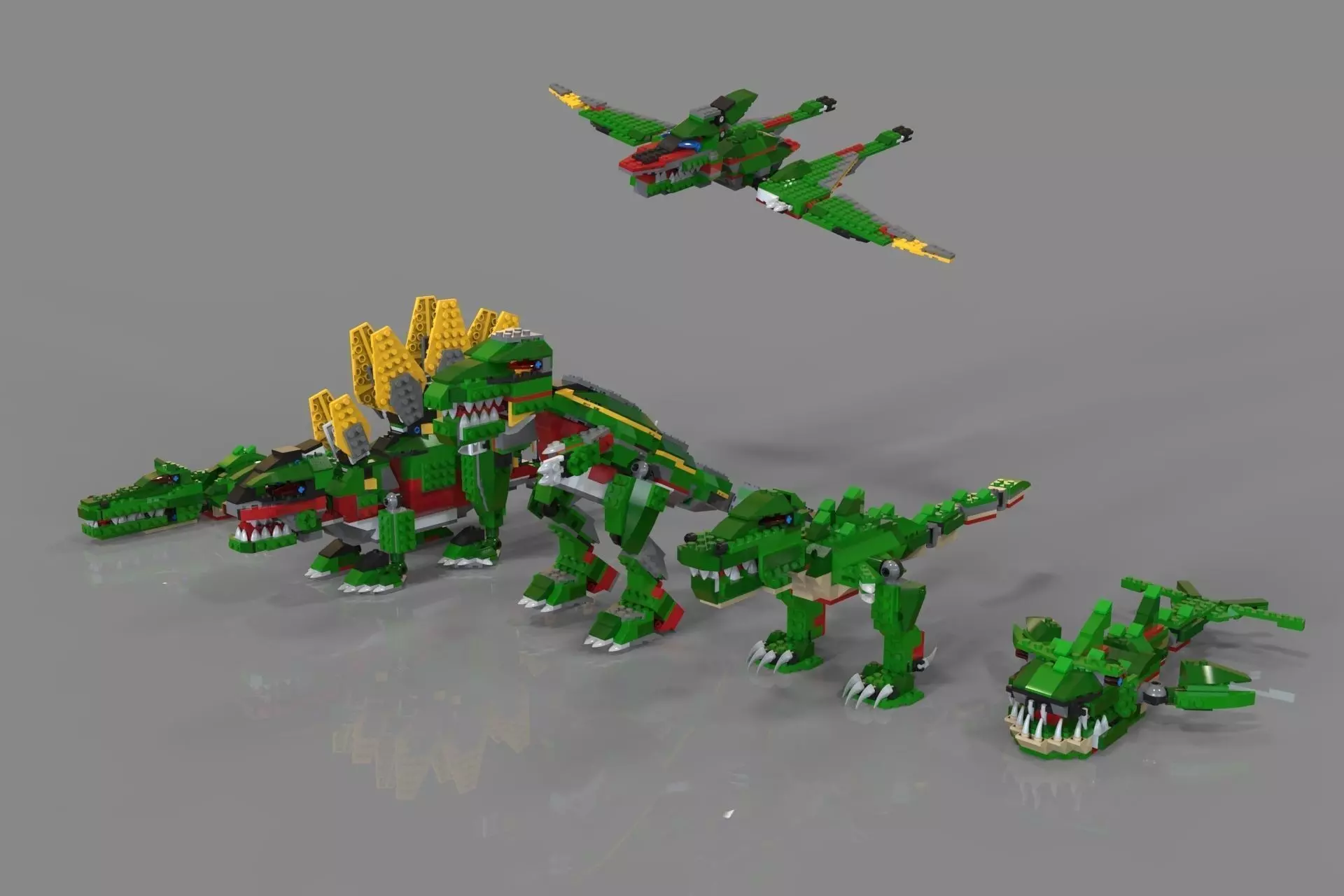 Lego Animals pack 3D model_0