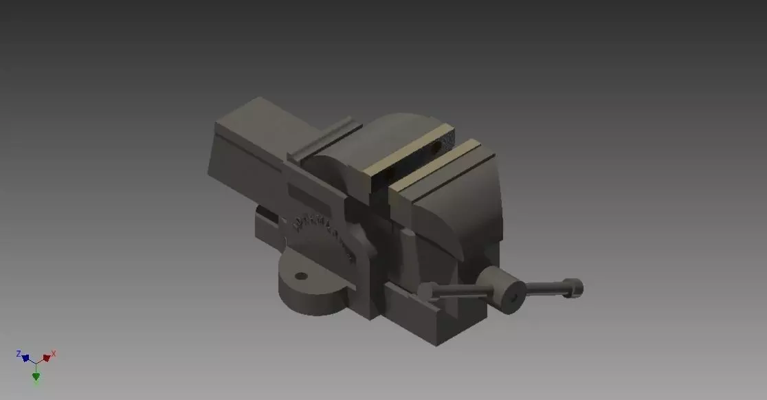 3D Vise and Animation  3D print model_0