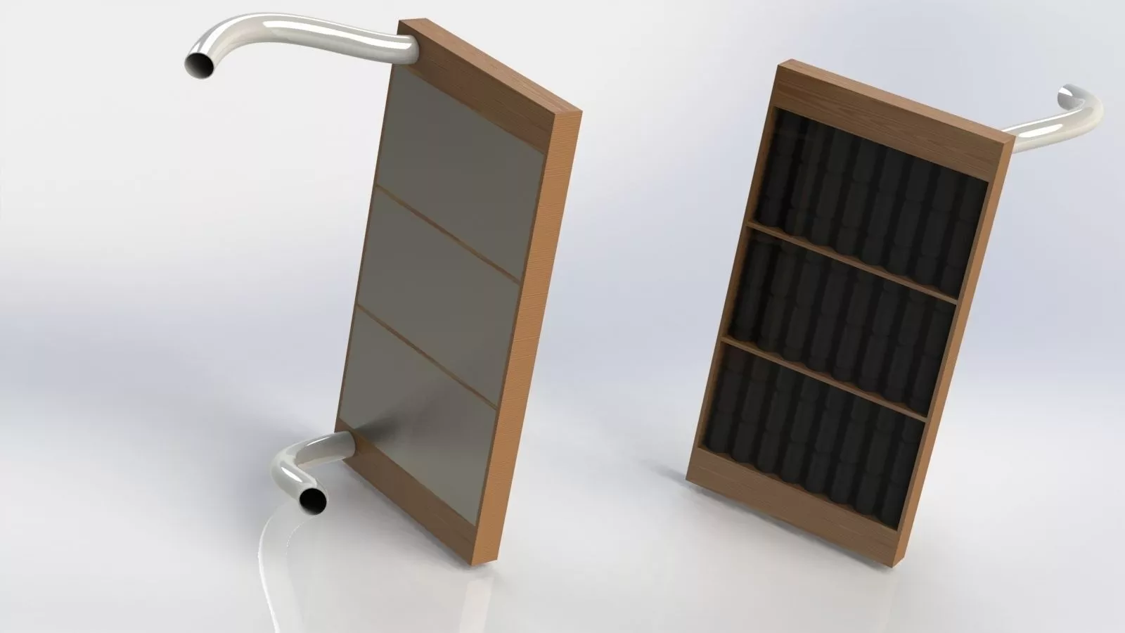 Solar heater Free 3D model