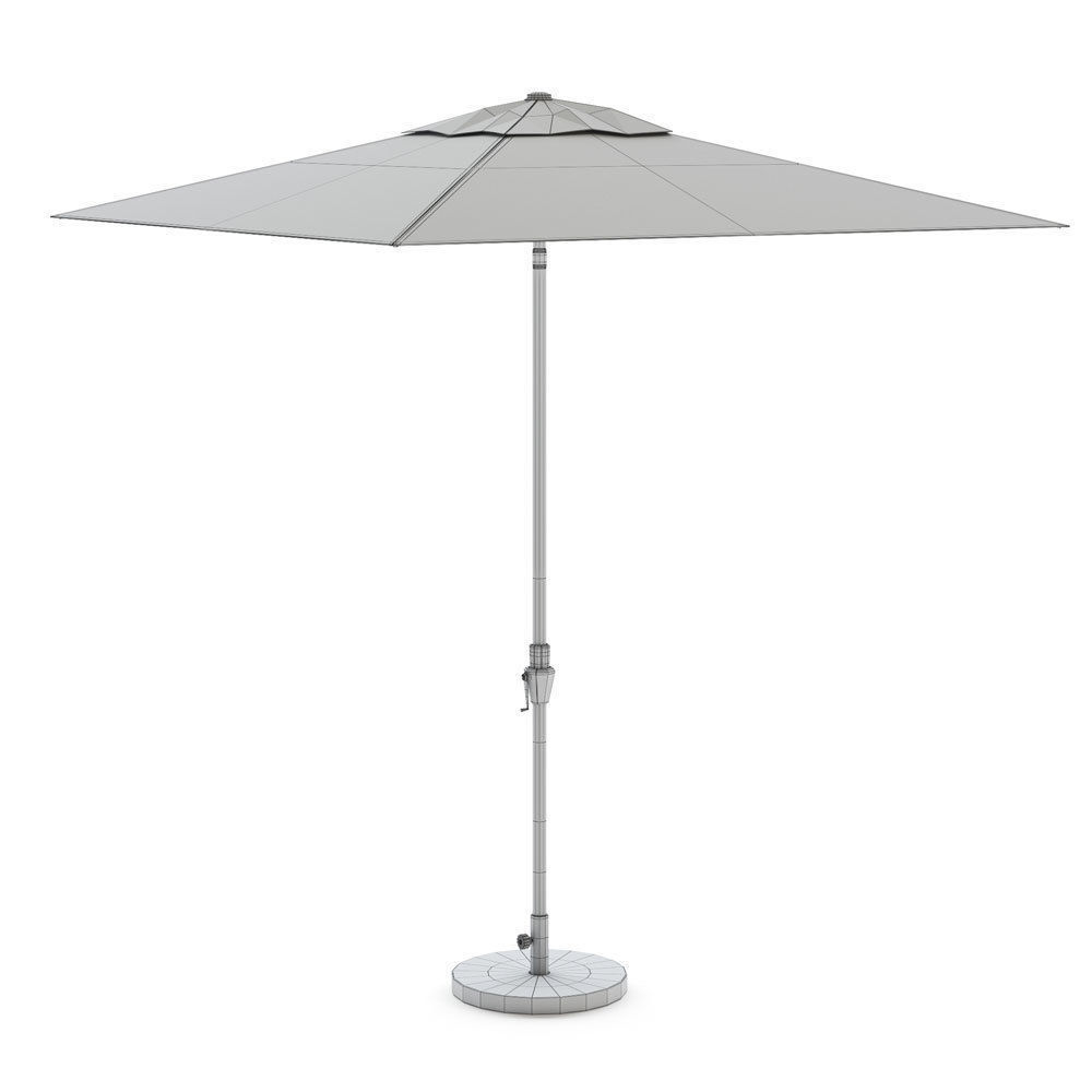 Dune Chaise Lounge with Sunbrella 3D model_3