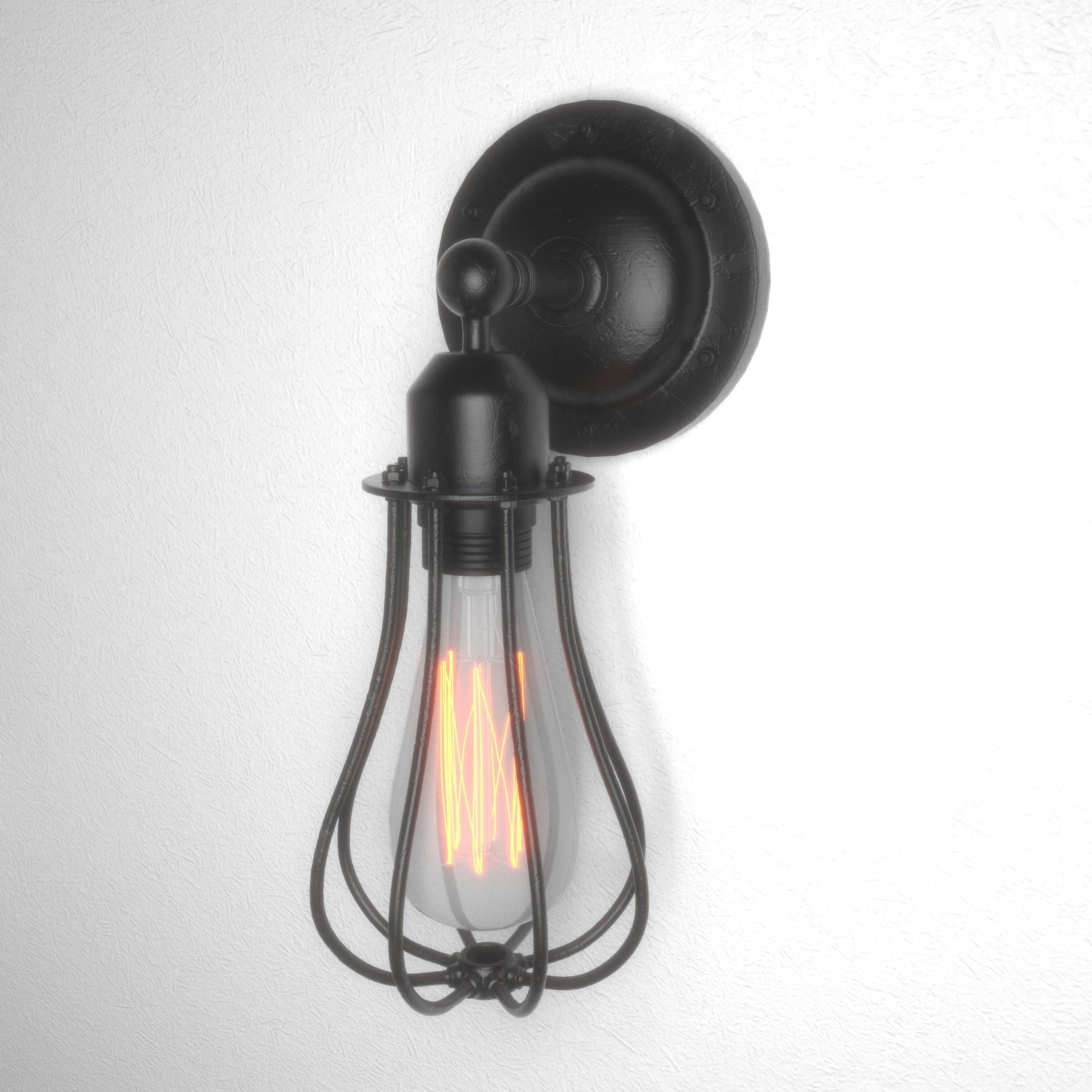 Exterior Interior Lamp 3D model_2