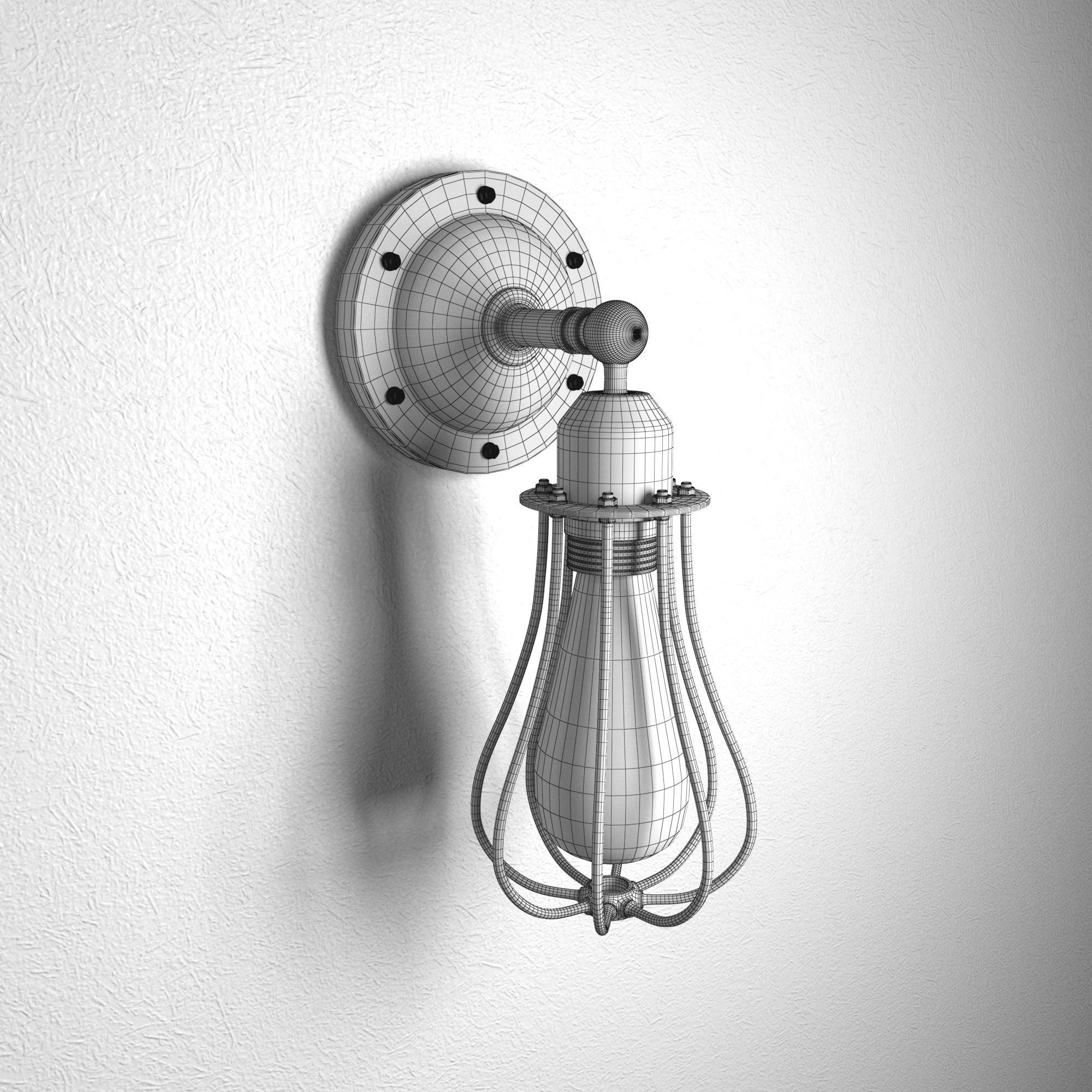 Exterior Interior Lamp 3D model_7