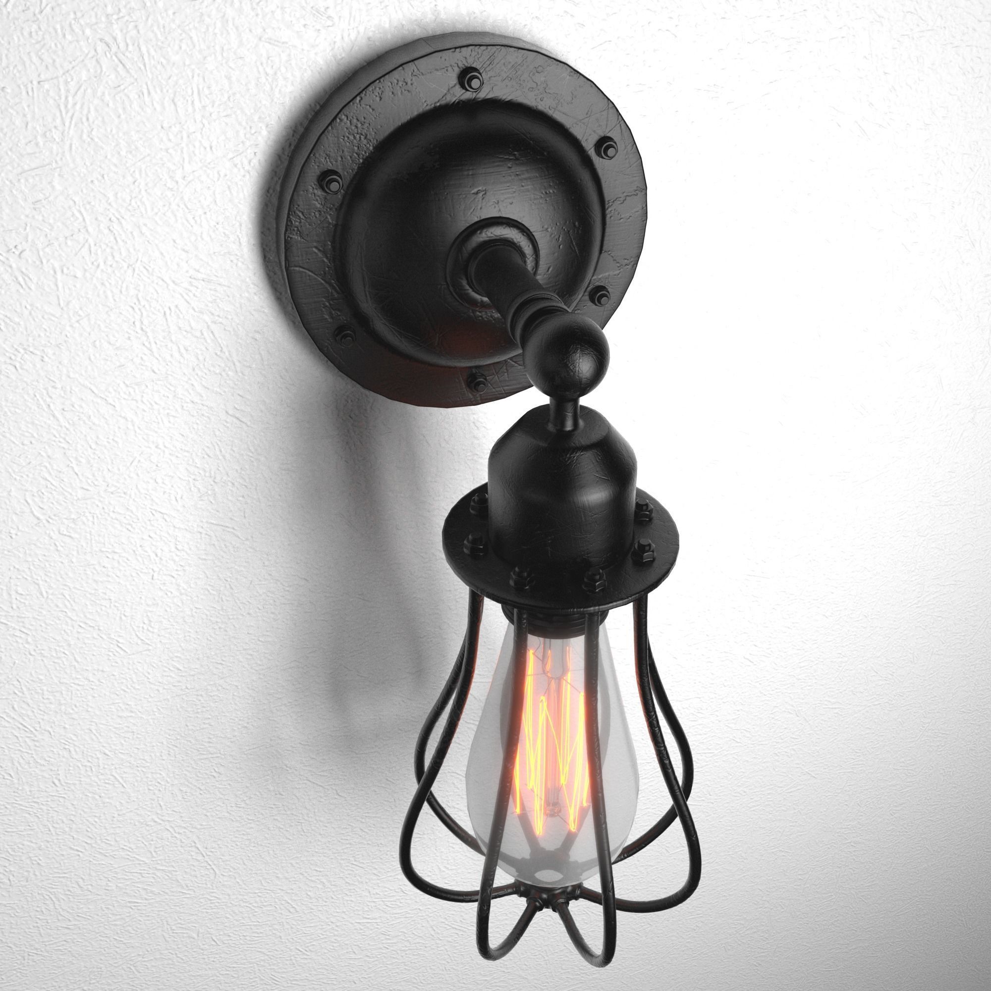 Exterior Interior Lamp 3D model_6