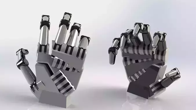 Robotic hand Free 3D model