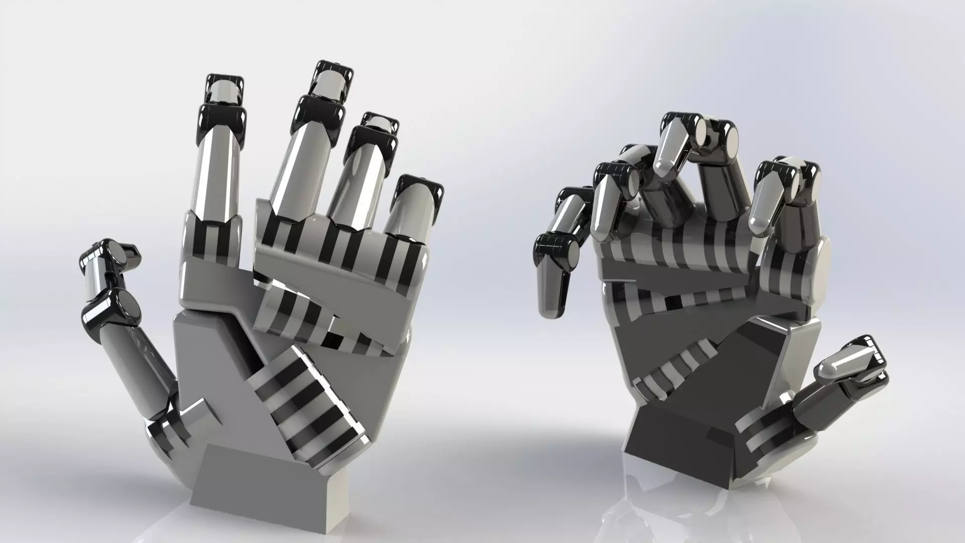 Robotic hand Free 3D model_0