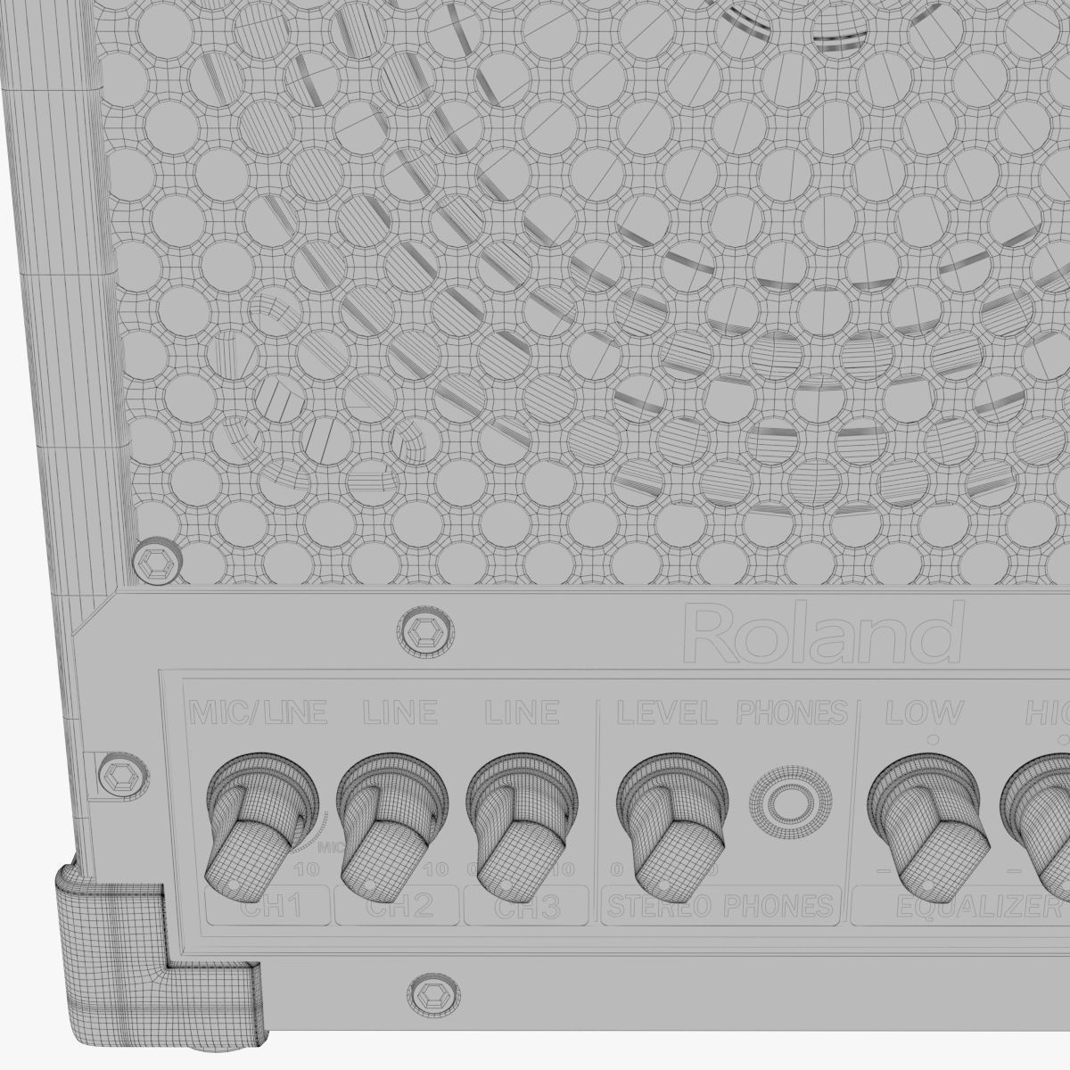 Roland CM30 Cube Monitor 3D model_15