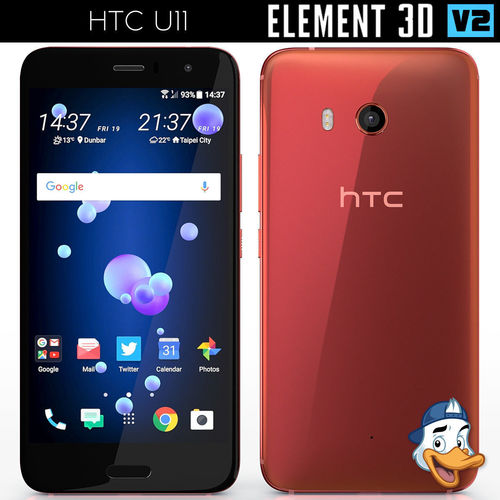 HTC U11 for Element 3D 3D model