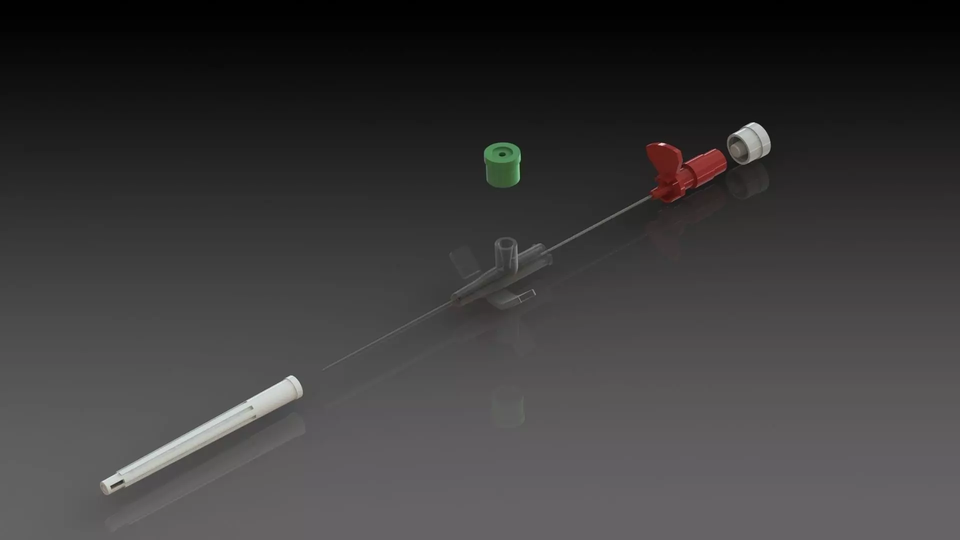 Venflon needle for IV Free 3D model