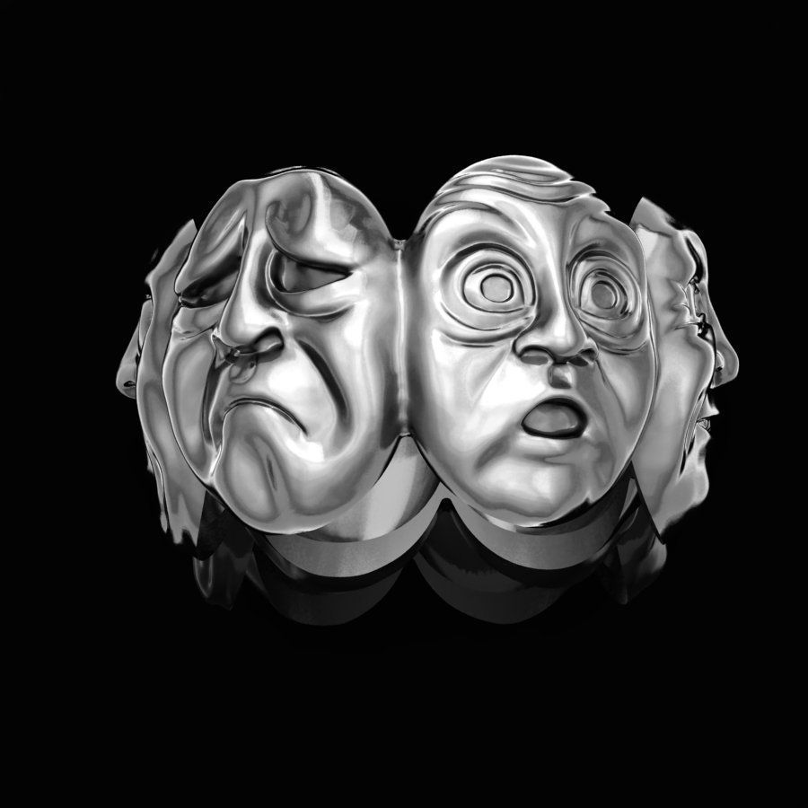 Ring of Emotion 3D print model_1