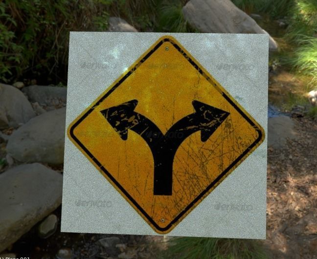 street sign PBR game ready Low-poly 3D model_2