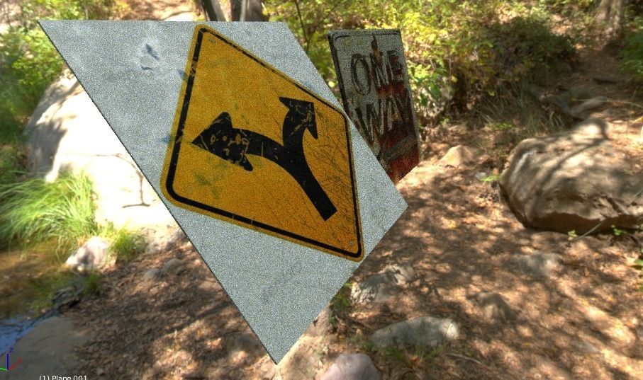 street sign PBR game ready Low-poly 3D model_5