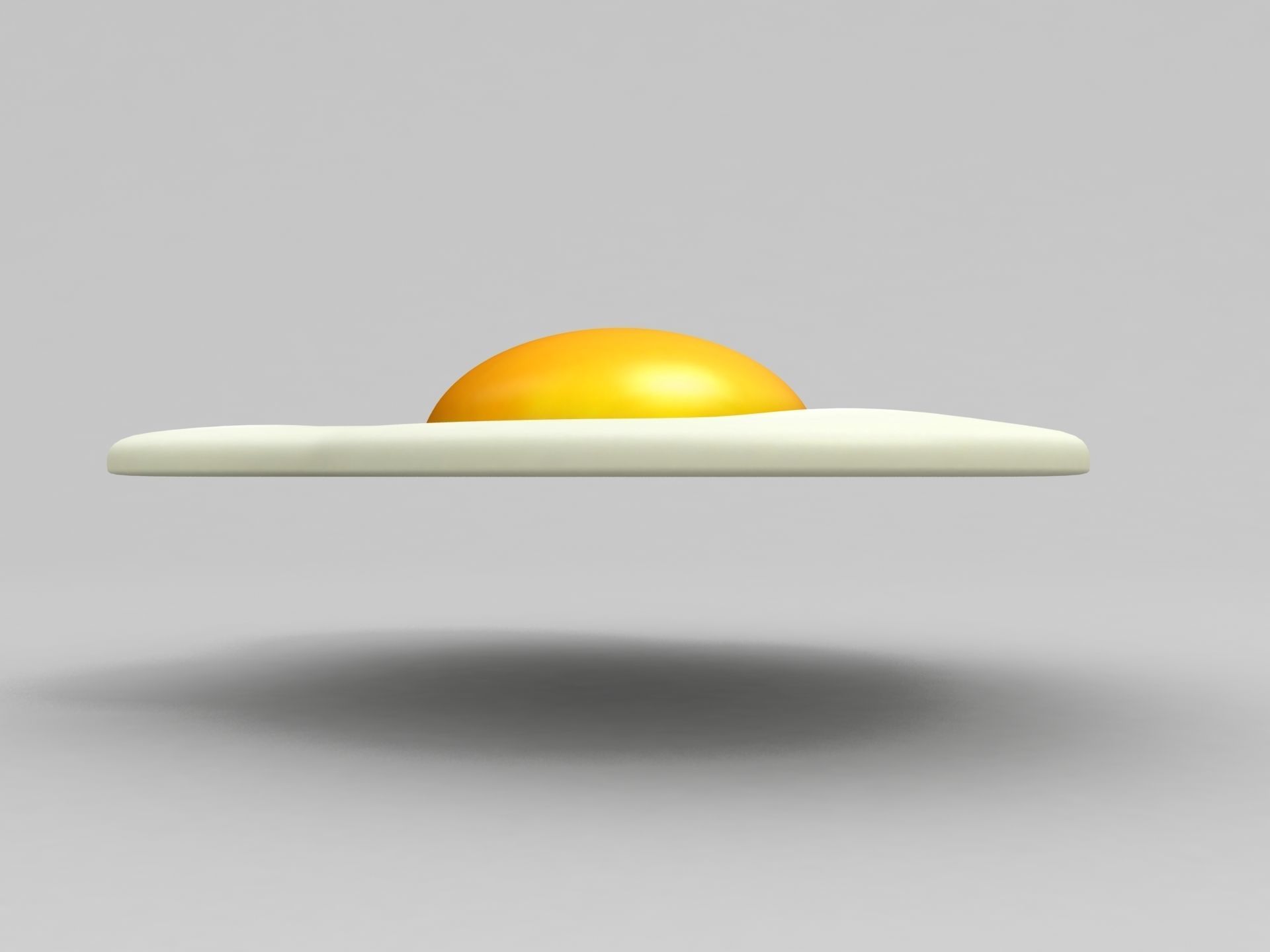 Fried Egg 3D model_3