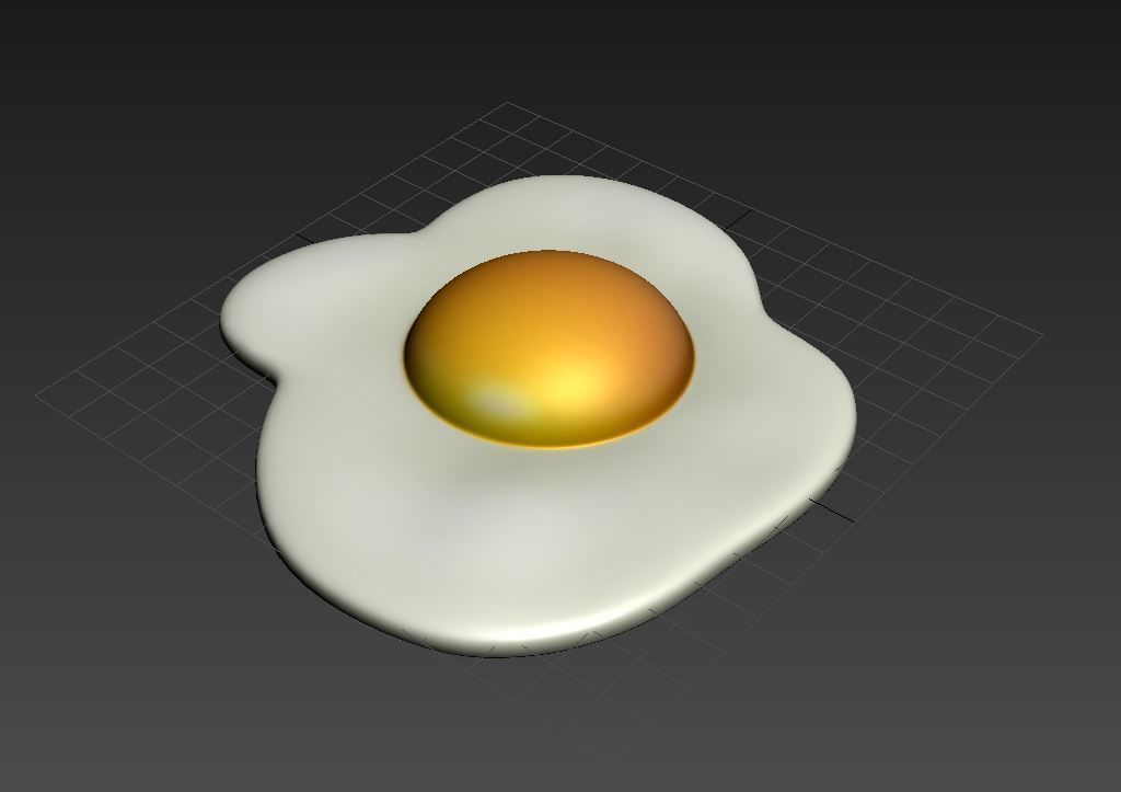 Fried Egg 3D model_6