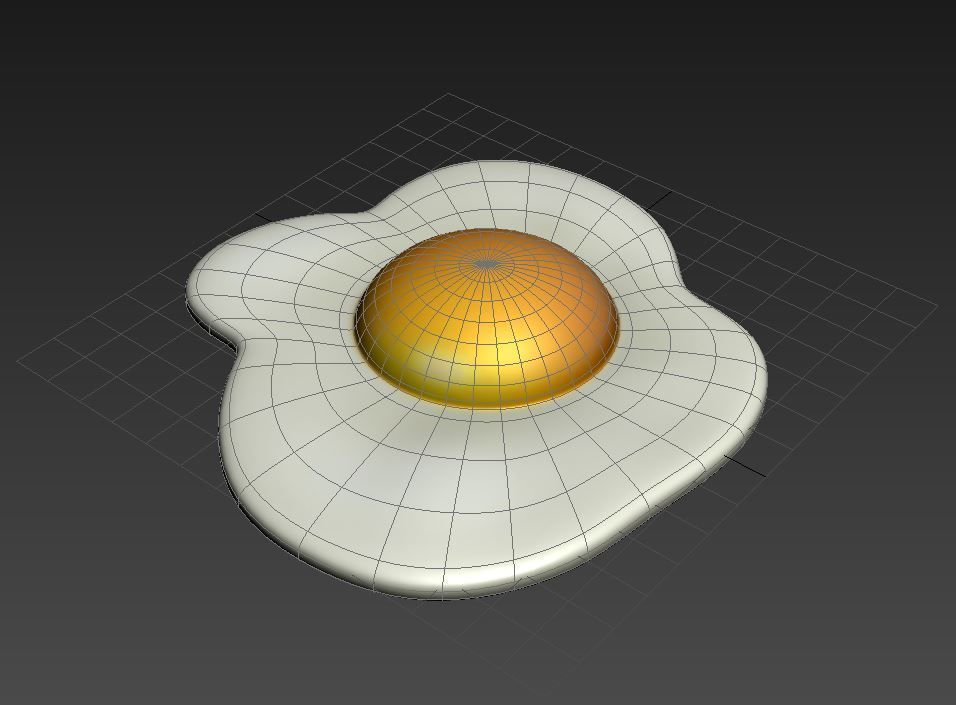 Fried Egg 3D model_7