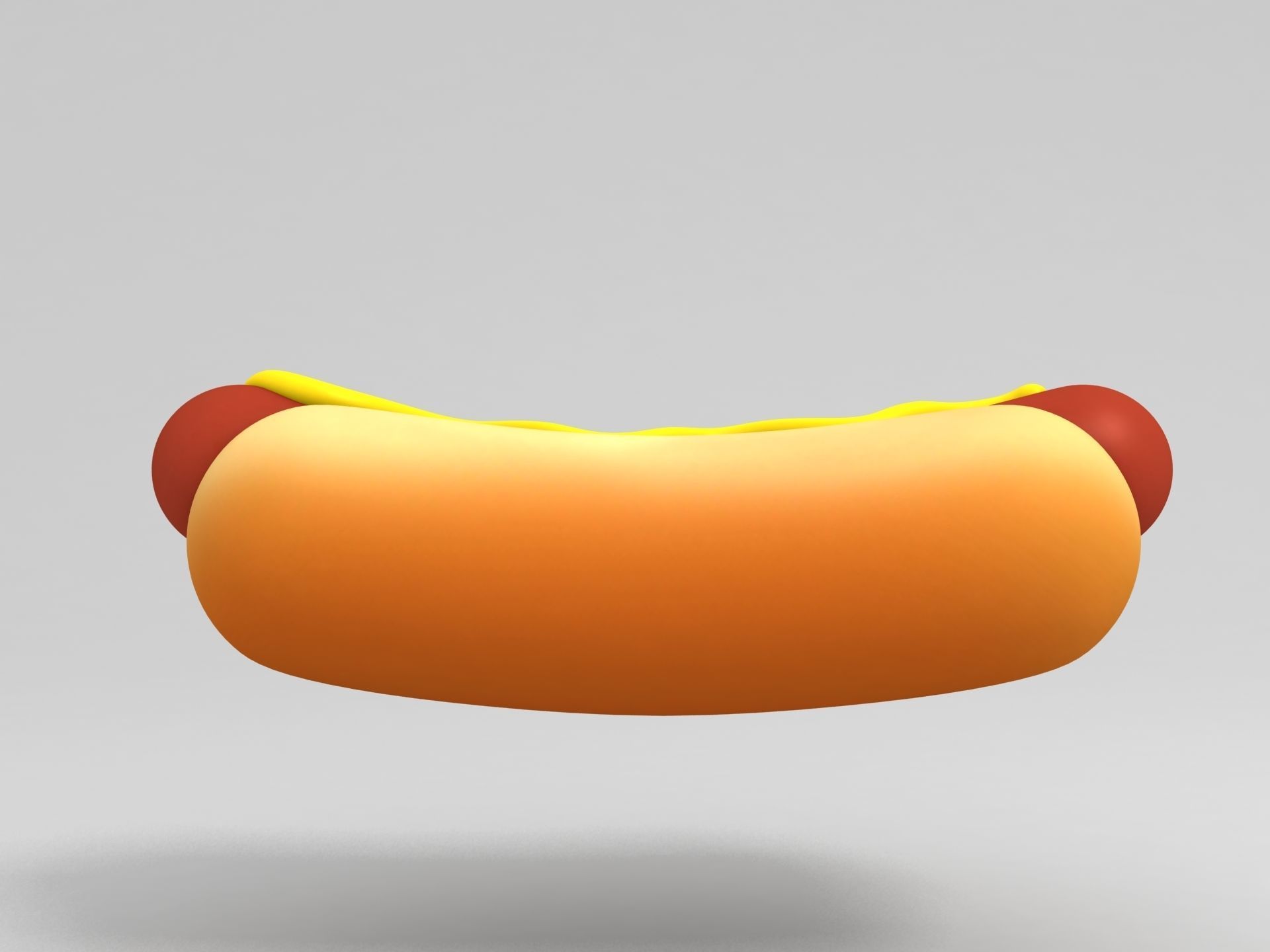Hotdog hot dog 3D model_2
