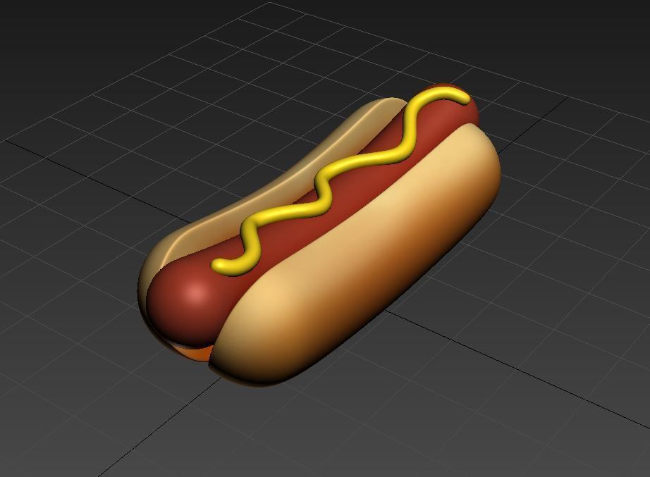 Hotdog hot dog 3D model_6