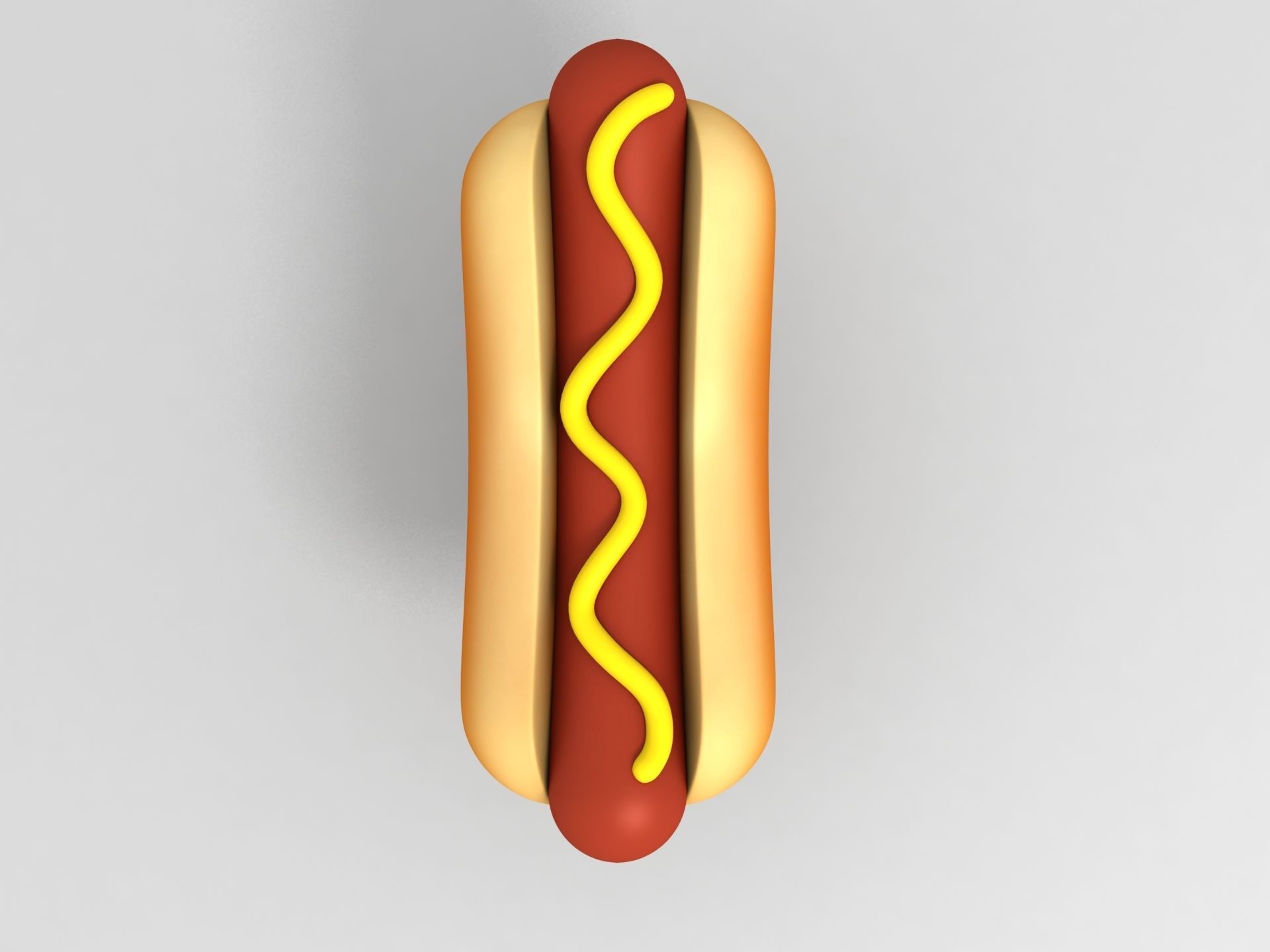 Hotdog hot dog 3D model_4