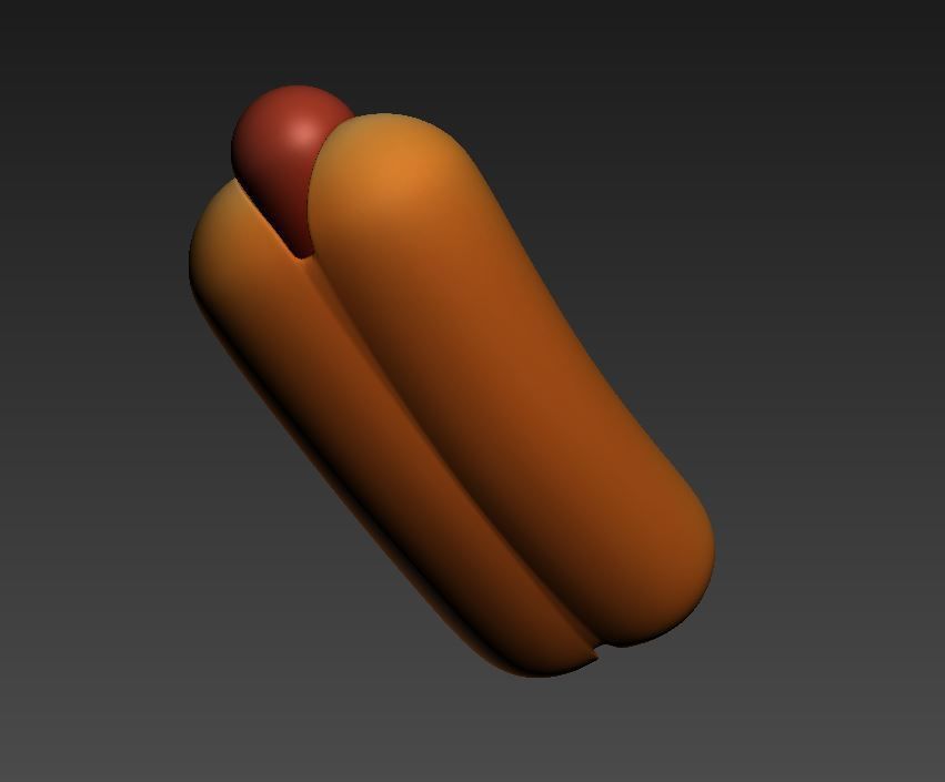 Hotdog hot dog 3D model_8