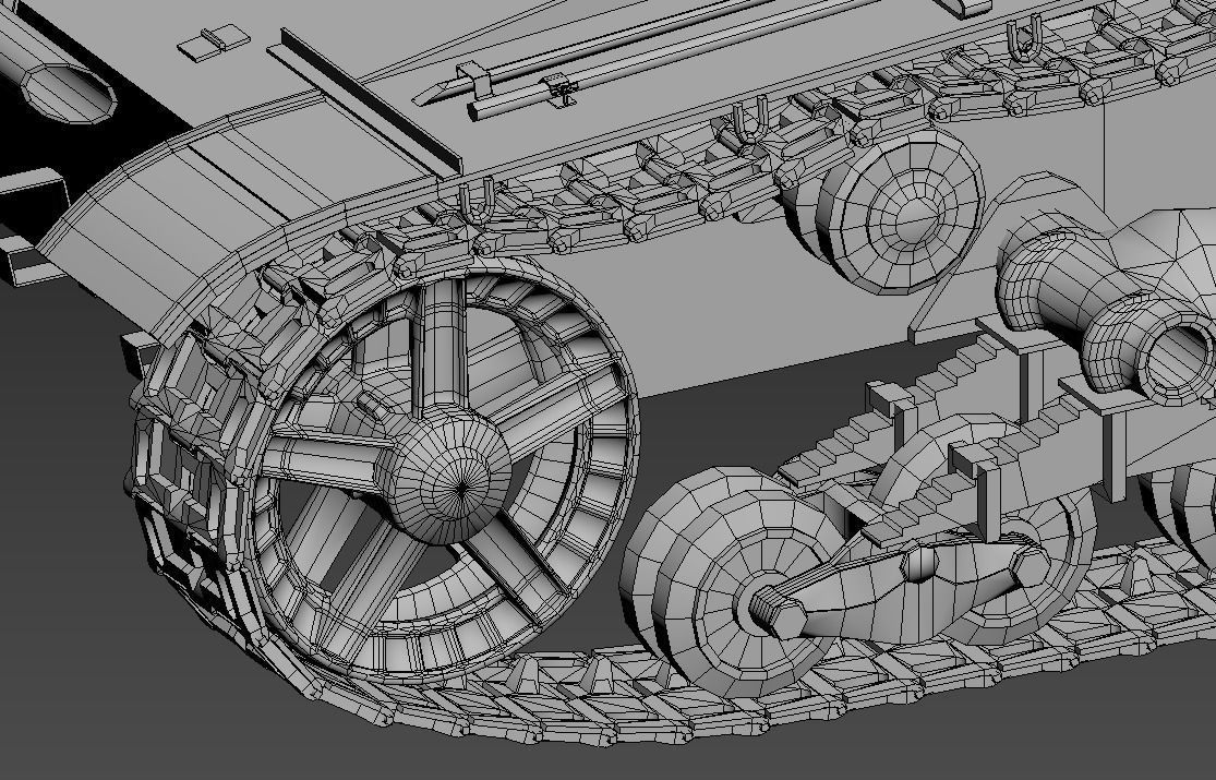 Panzer T-26 model Low-poly 3D model_12
