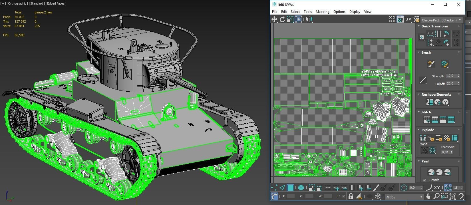 Panzer T-26 model Low-poly 3D model_8