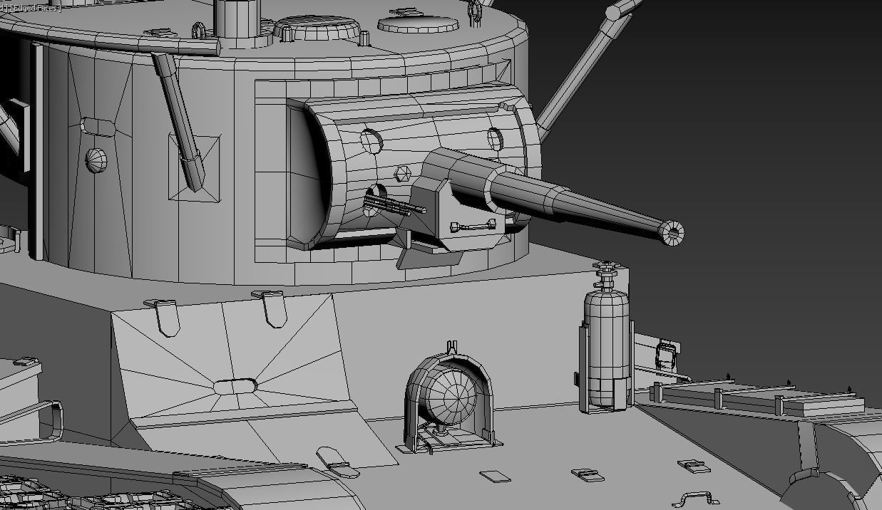 Panzer T-26 model Low-poly 3D model_11