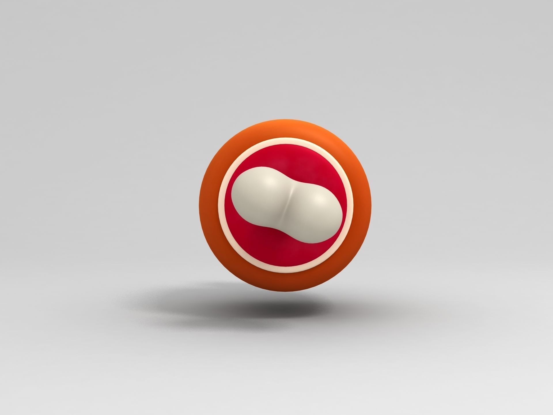 Cartoon Ham 3D model_3