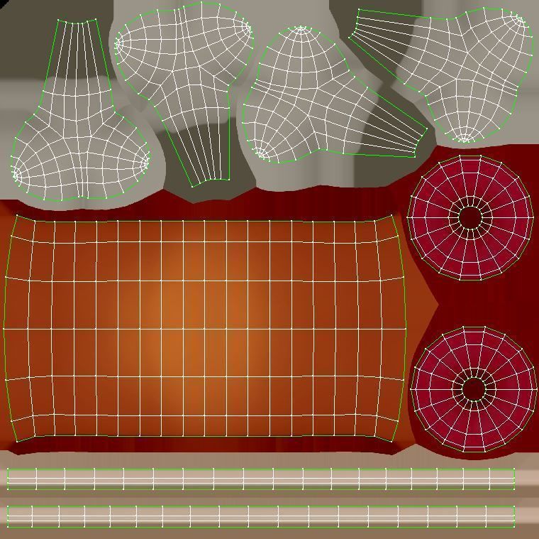 Cartoon Ham 3D model_9