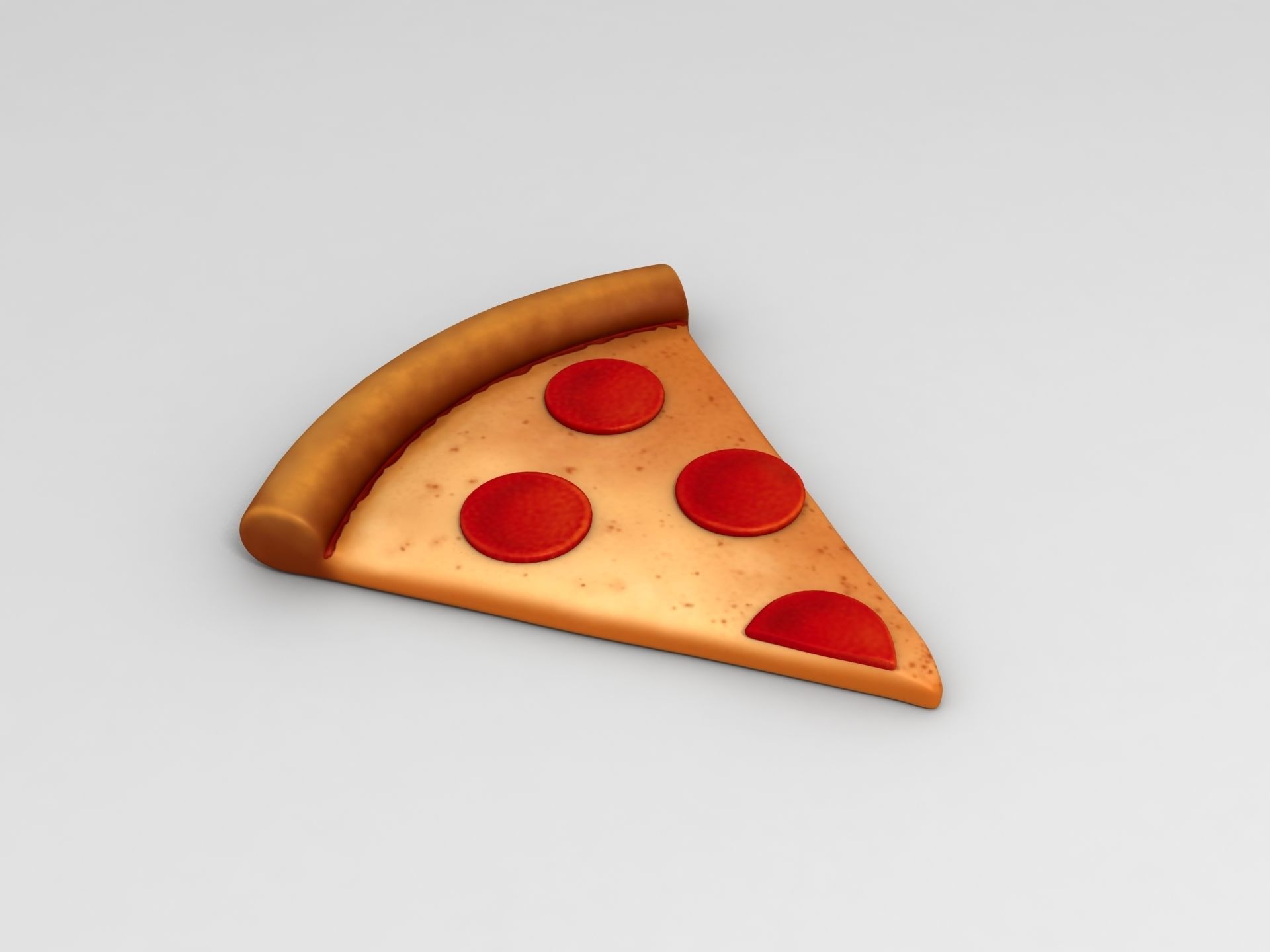 Pizza slice of 3D model_2