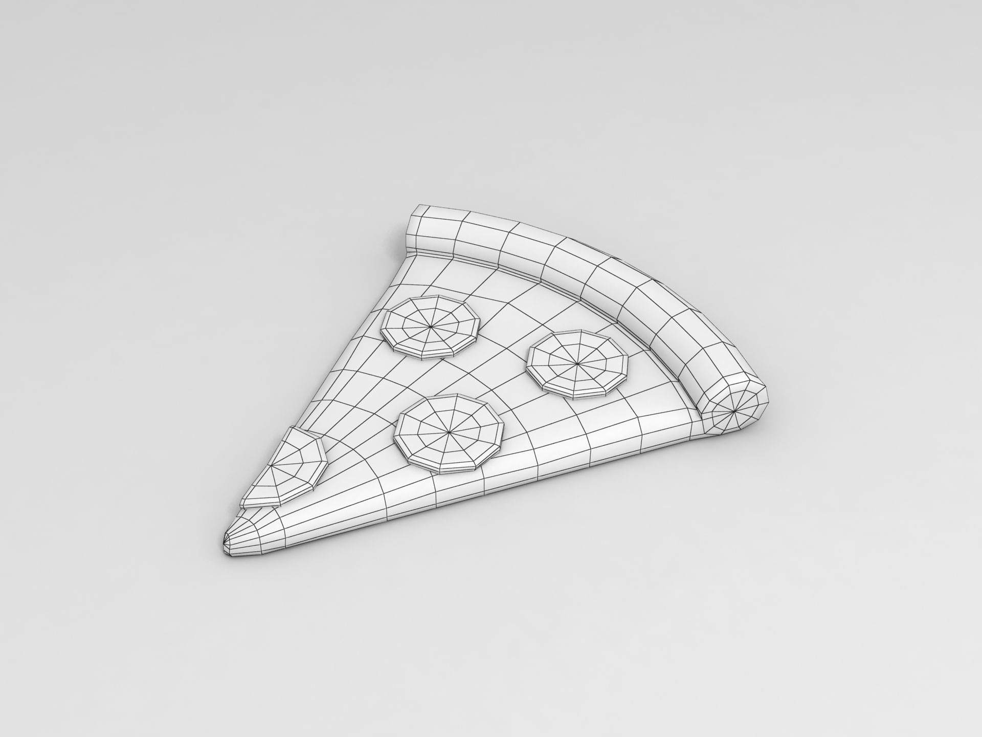 Pizza slice of 3D model_5