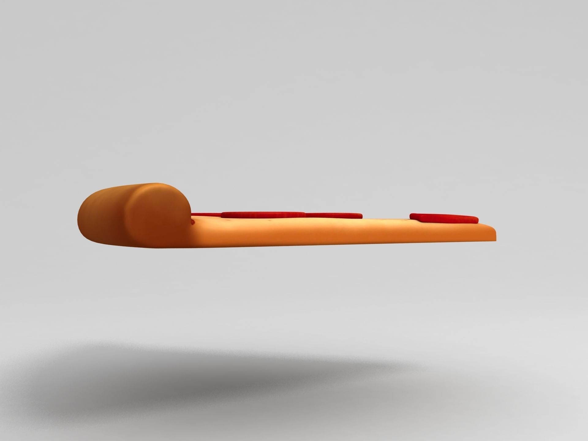Pizza slice of 3D model_3