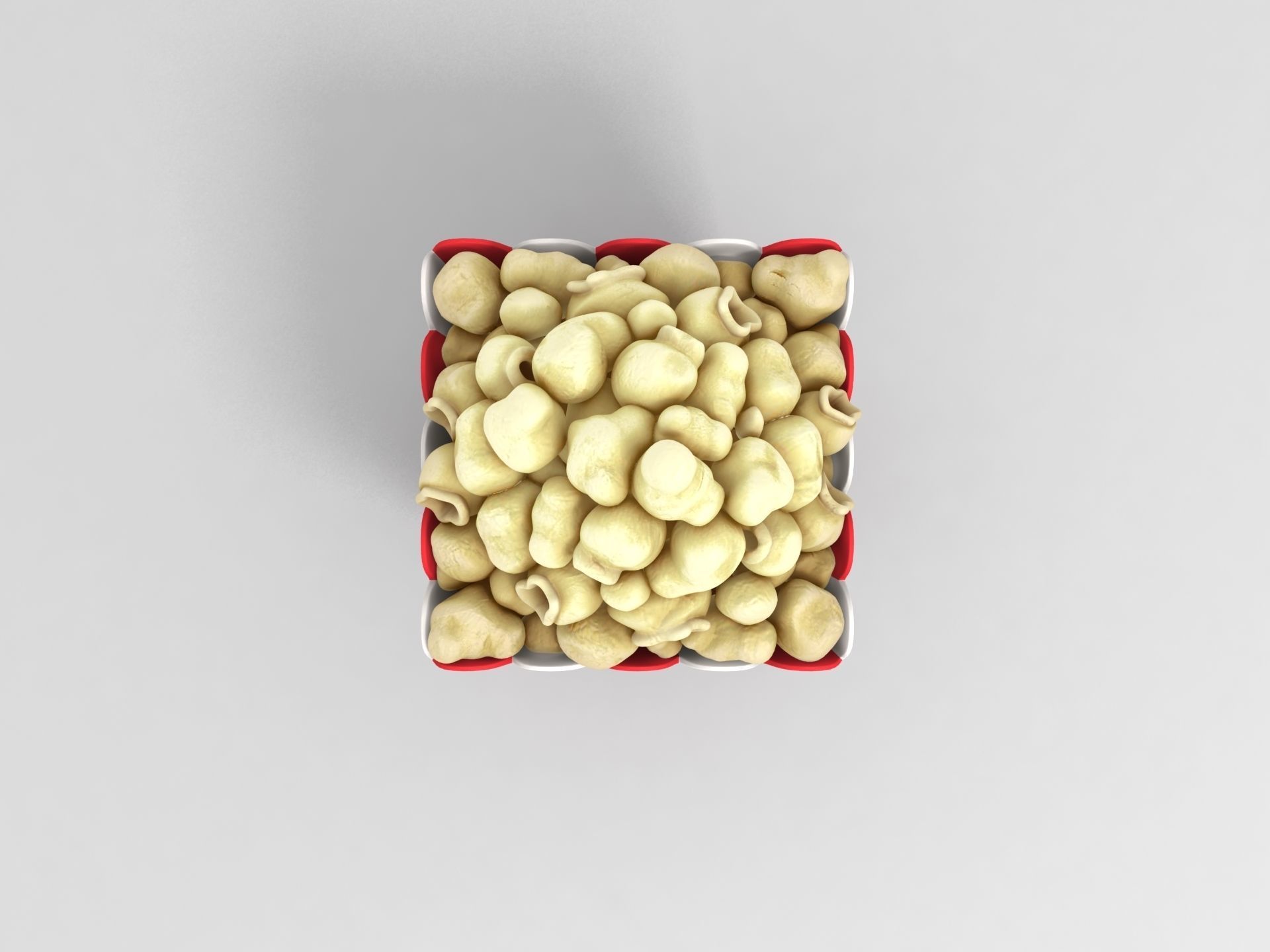 Popcorn in striped box 3D model_4