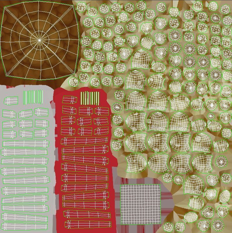 Popcorn in striped box 3D model_9