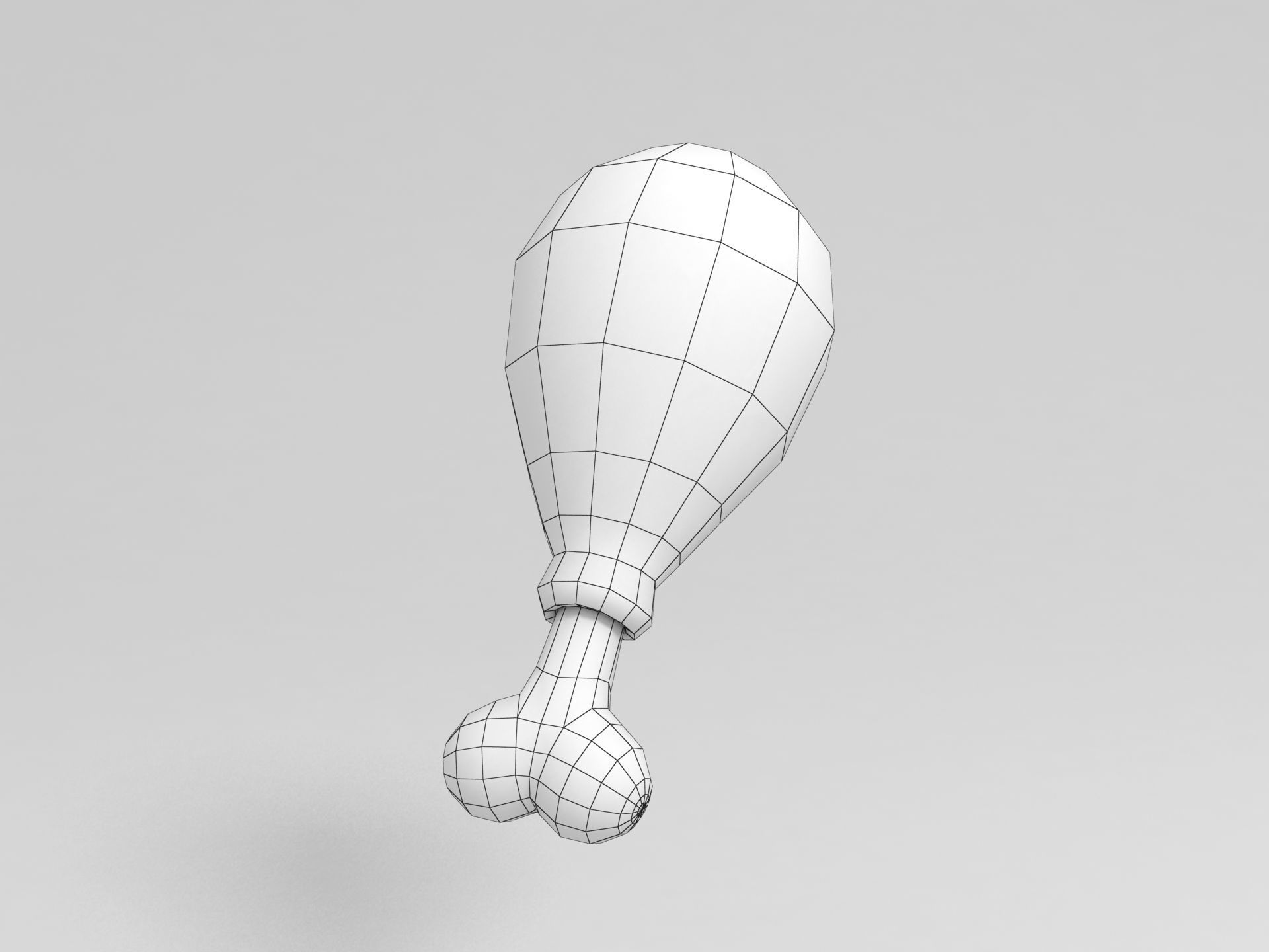 Chicken Leg 3D model_5