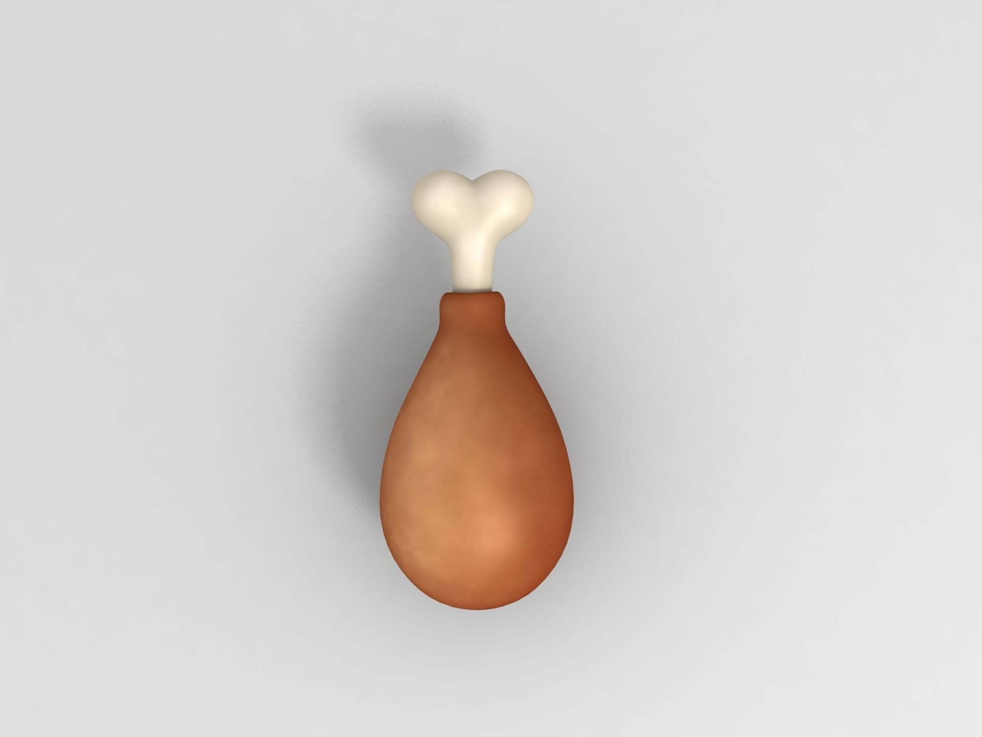 Chicken Leg 3D model_2