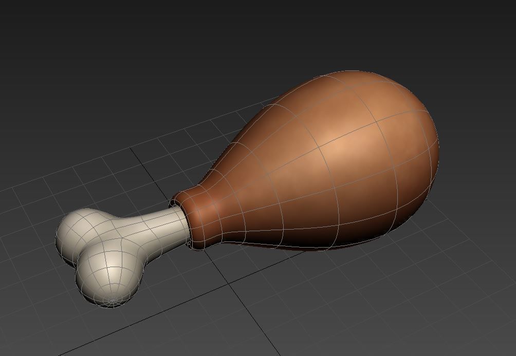 Chicken Leg 3D model_7