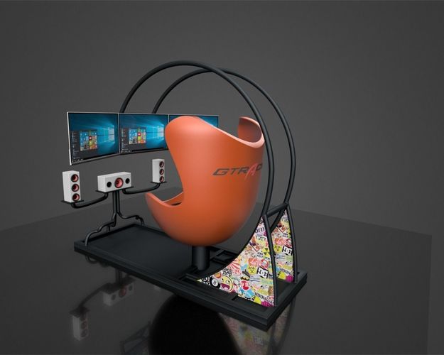 Racing Simulator Computer Chair 3D model