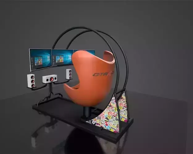 Racing Simulator Computer Chair 3D model