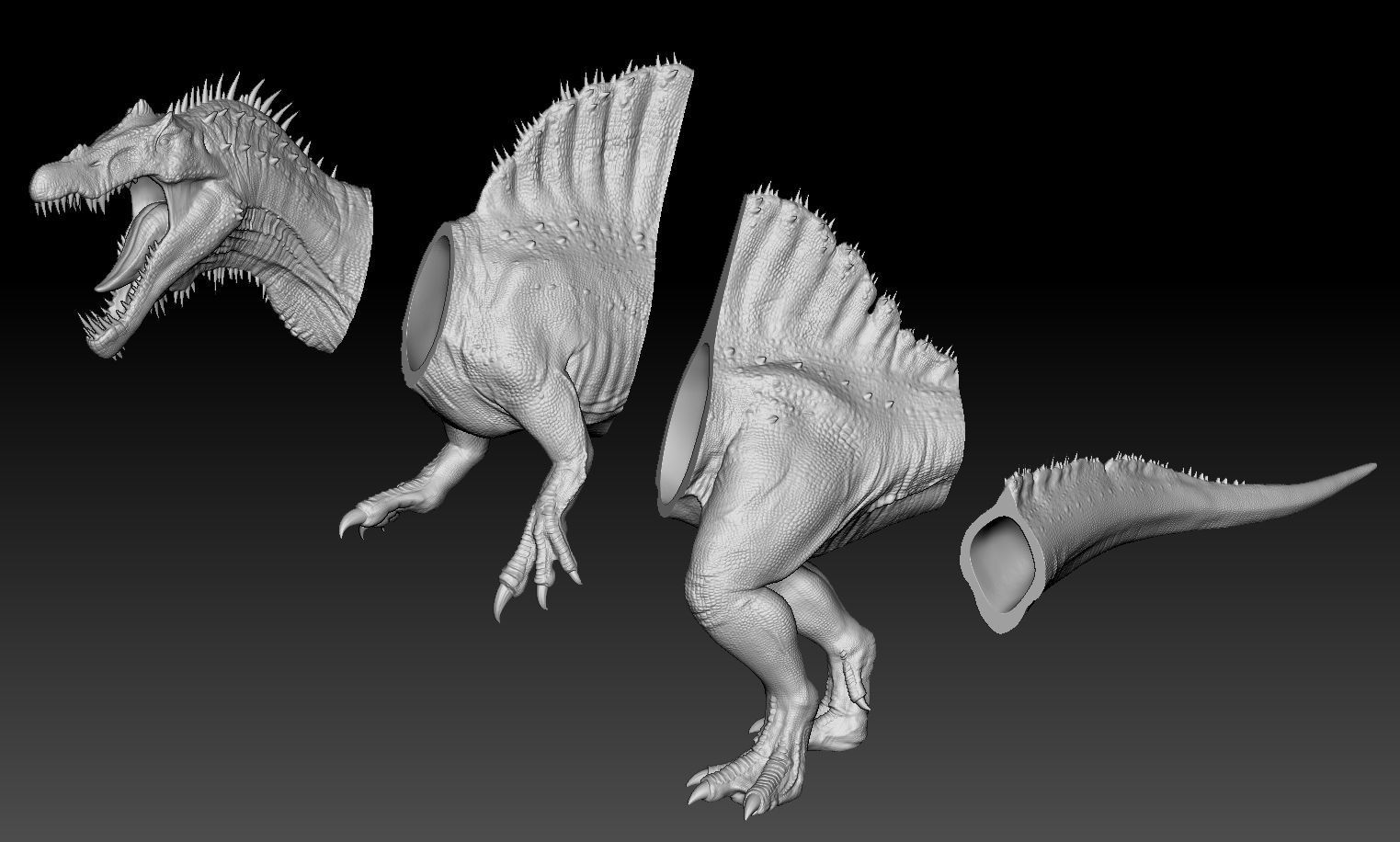 Spinosaurus Printable 3D print model_3