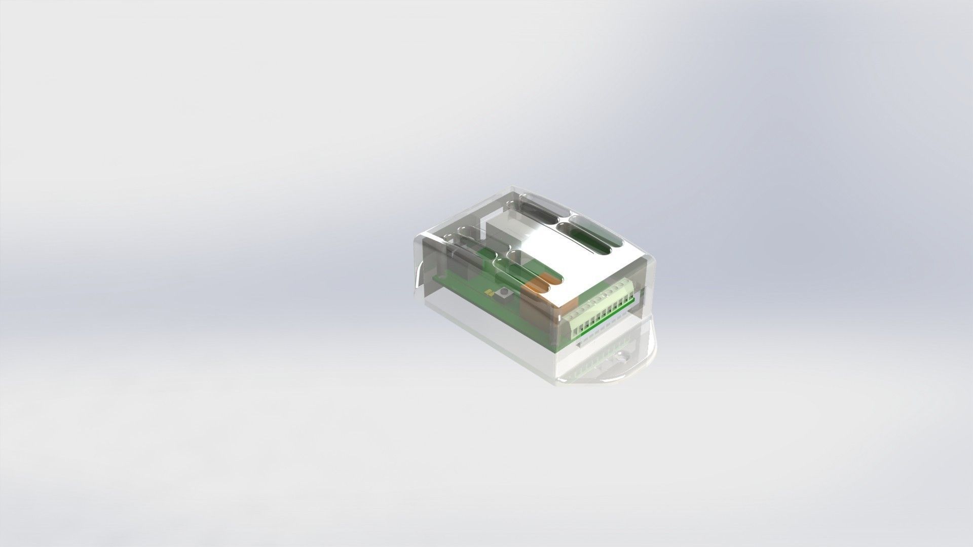 PCB box enclosure Free 3D model_7