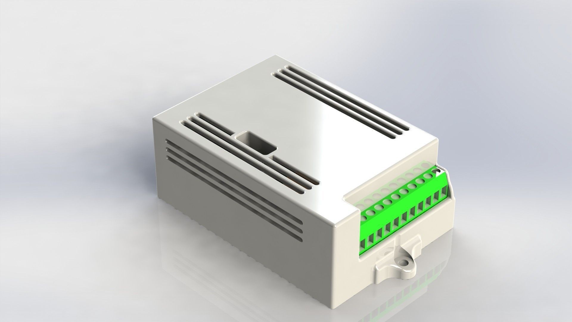 PCB box enclosure Free 3D model_8